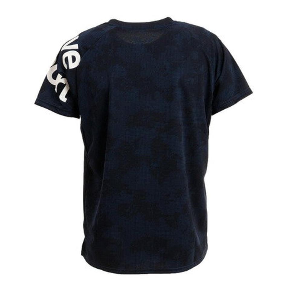 【6/5 24h限定 エントリー＆対象4店舗買い回りで最大P10倍！】デサント（DESCENTE）（メンズ）ドライ 速乾 ジャガードグラフィック 半袖シャツ DMMTJA58 NV