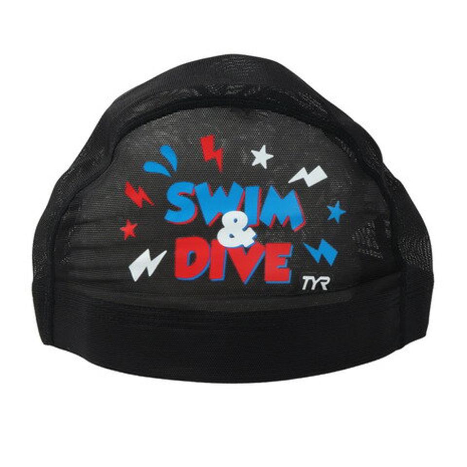 ティア（TYR）（メンズ、レディース）水泳 メッシュキャップ SWIM&DIVE LCMM-49