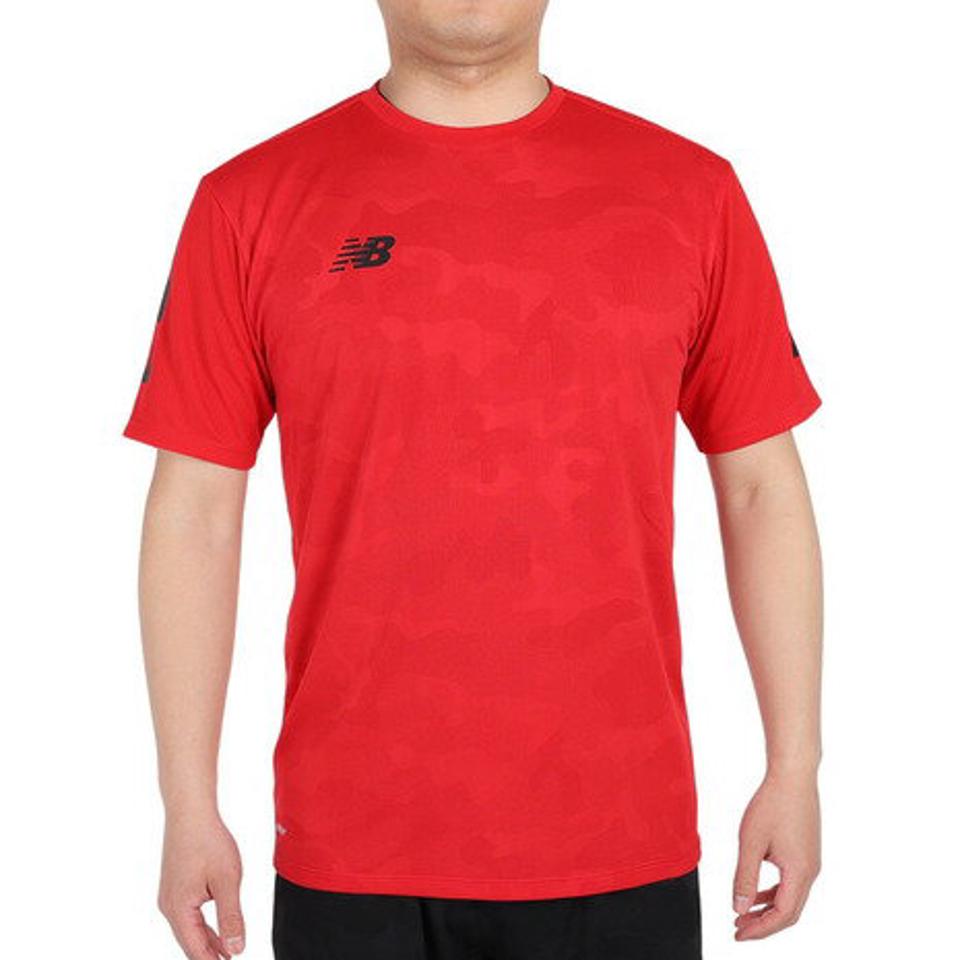ニューバランス（new balance）（メンズ）サッカーウェア トレーニングマッチ ショートスリーブシャツ AMT35200RD