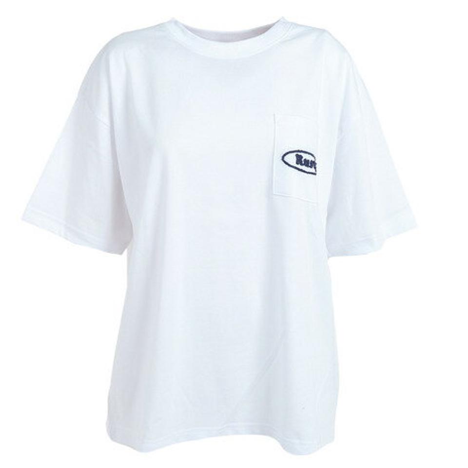 ラスティ(RUSTY)(レディース)胸ポケット バックプリントTシャツ スマイル 923501WNV