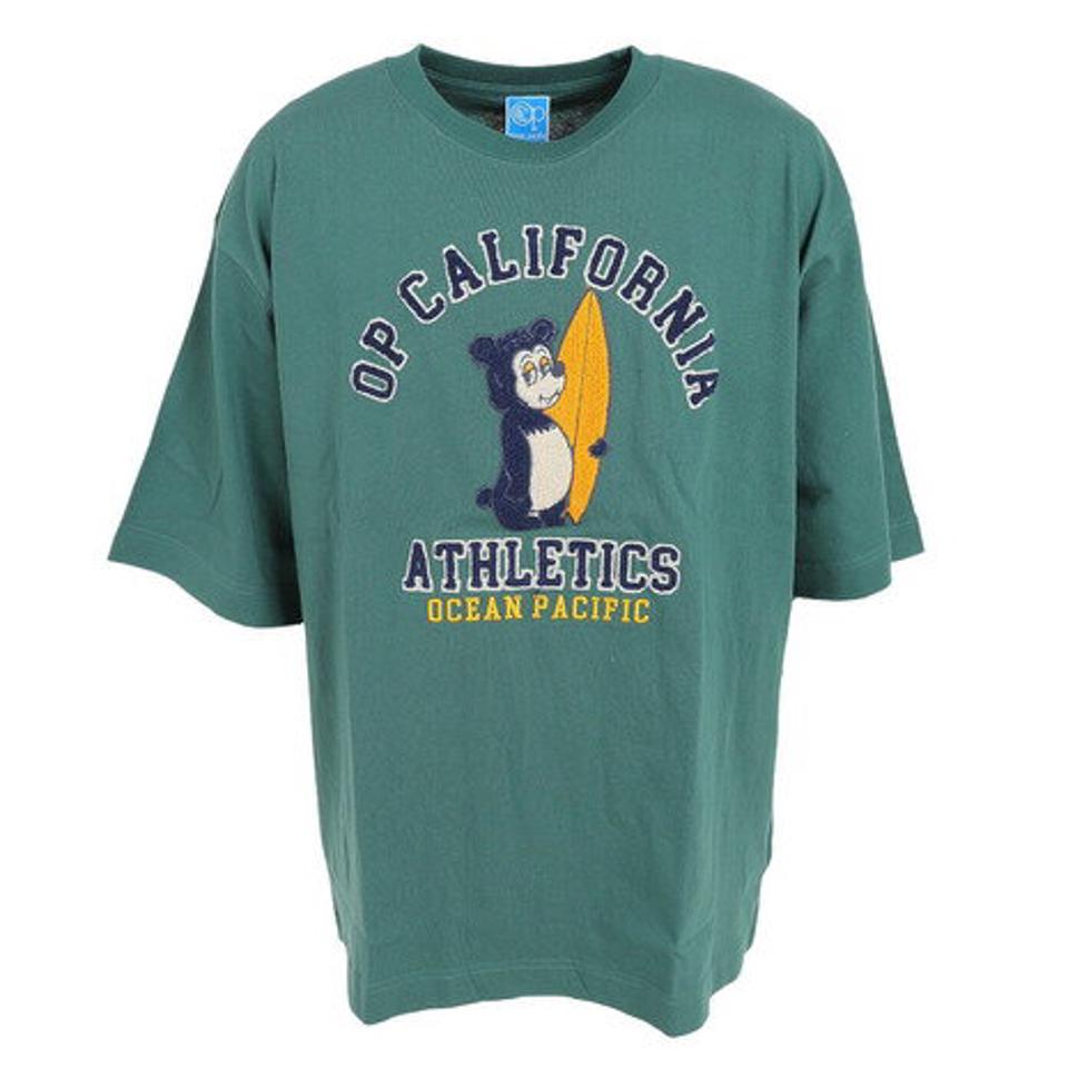 オーシャンパシフィック（Ocean Pacific）（メンズ）半袖Tシャツ メンズ ベア 刺繍 513502GRN