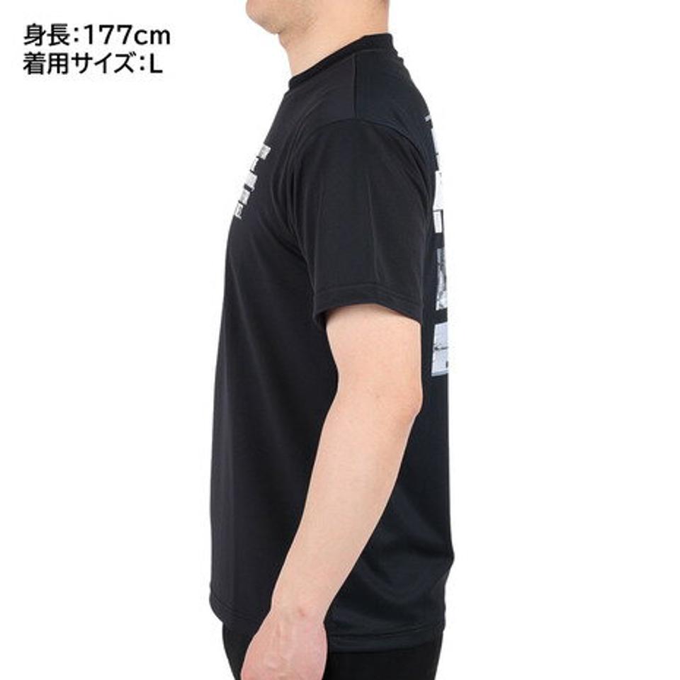 スポルディング（SPALDING）（メンズ）バスケットボールウェア UVカット Tシャツ デジタルコラージュバックプリント SMT23012