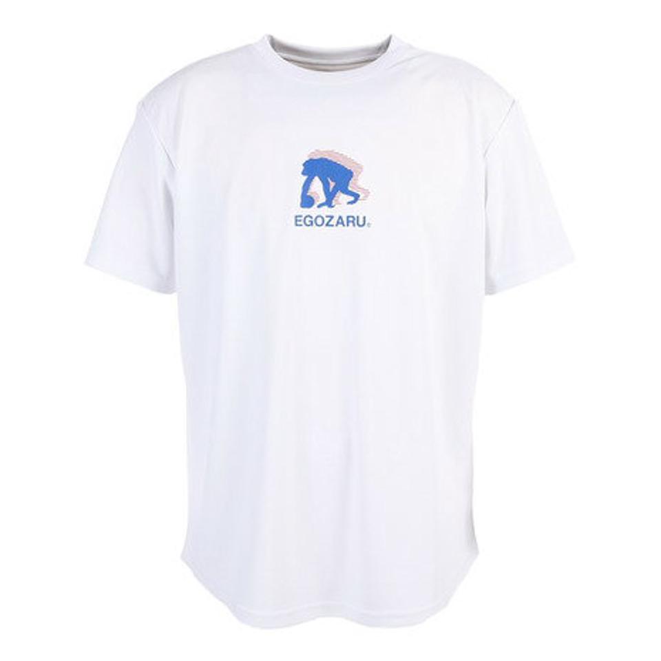 エゴザル(EGOZARU)(メンズ)バスケットボールウェア ワイドジオメトリック バックプリント Tシャツ EZST-S2306-025