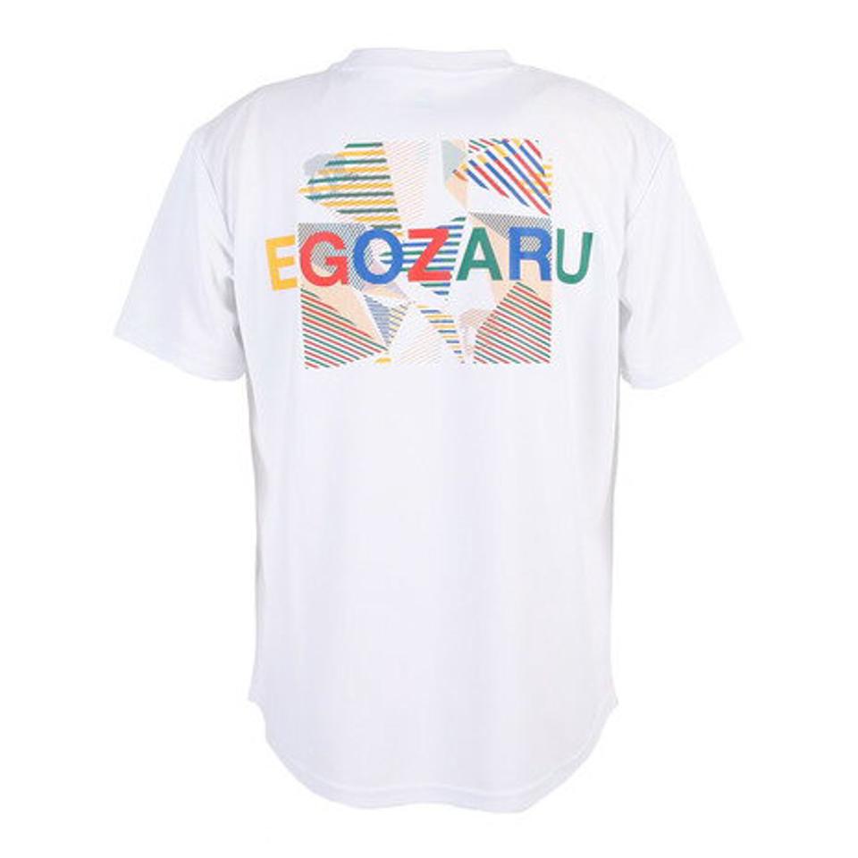 エゴザル(EGOZARU)(メンズ)バスケットボールウェア ワイドジオメトリック バックプリント Tシャツ EZST-S2306-025
