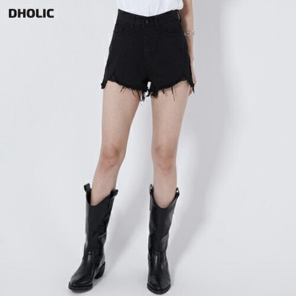 ダメージショートコットンパンツ・p003886 レディース 【pt】パンツ ショート丈 単色 無地 シンプル ベーシック ダメージ カットオフ 短パン ショートパンツ ショーパン ユニーク 春 夏 カジュアル ラフ ストリート 韓国ファッション MKT