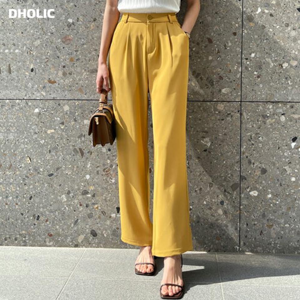 ワンタックイージースラックス・t00935 レディース 【pt】 韓国ファッション パンツ ボトムス ワンタック イージー スラックス ウエスト ゴム ワイド ストレート ハイウエスト フルレングス 大人 上品 清楚 カジュアル お出かけ カジュアル