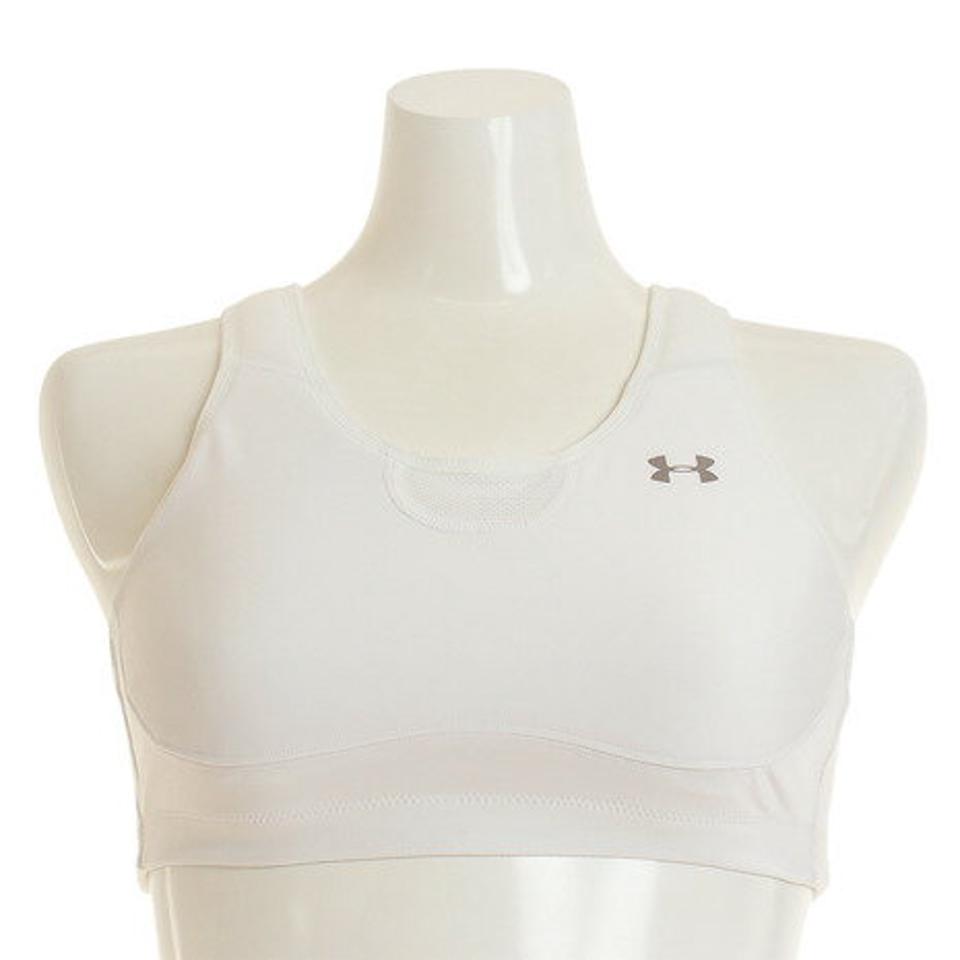 アンダーアーマー（UNDER ARMOUR）（レディース）スポーツブラ ハイサポート 揺れない アクティブブラ 2 C/D 1330251 WHT/SIL AT