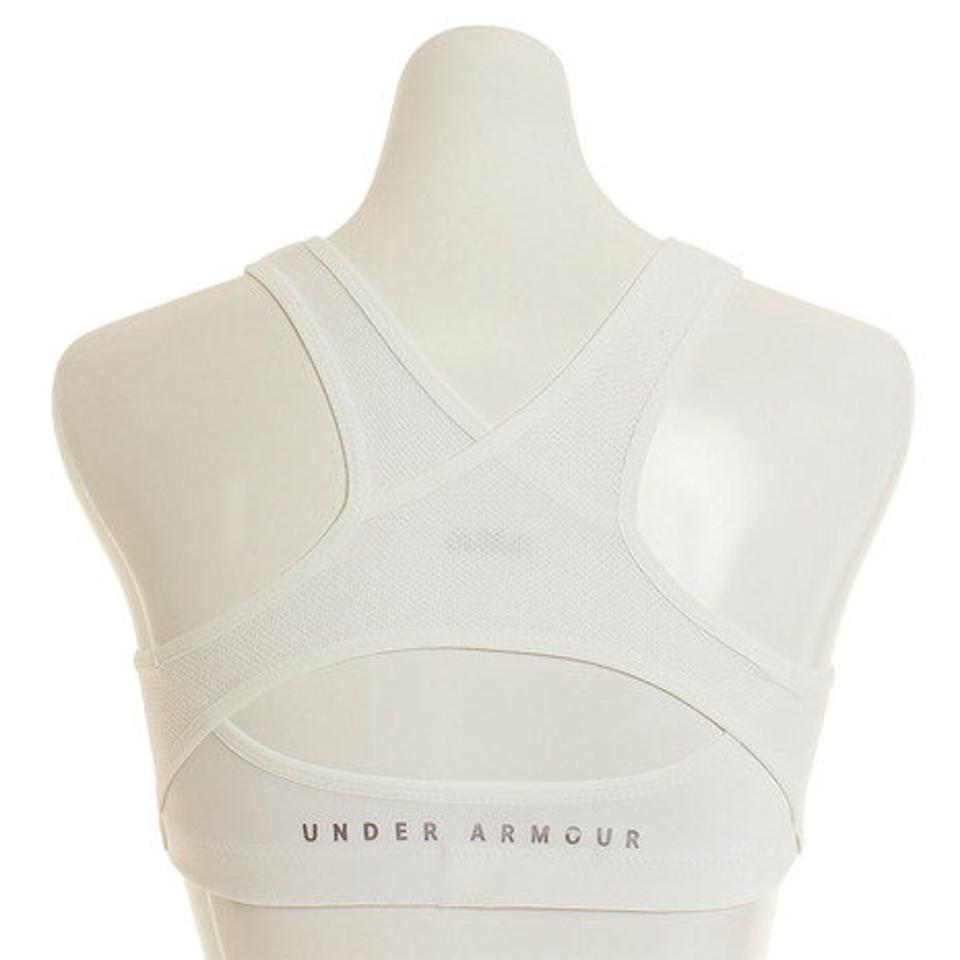アンダーアーマー（UNDER ARMOUR）（レディース）スポーツブラ ハイサポート 揺れない アクティブブラ 2 C/D 1330251 WHT/SIL AT