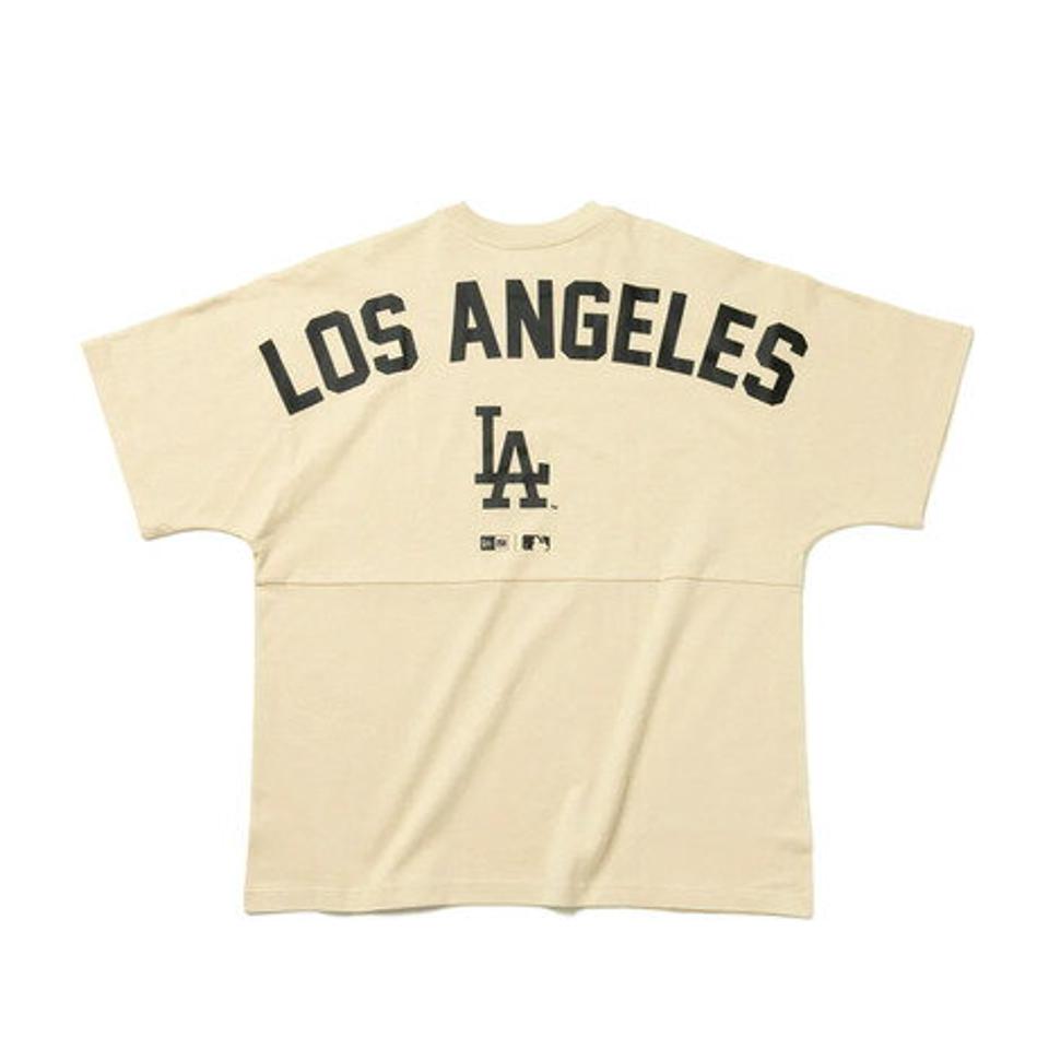 【スポーツデー エントリーでP5倍！4/3 9:59迄】ニューエラ（NEW ERA）（メンズ）半袖 オーバーサイズド ドロップショルダー コットン Tシャツ MLB Apparel ロサンゼルス・ドジャース 13516731