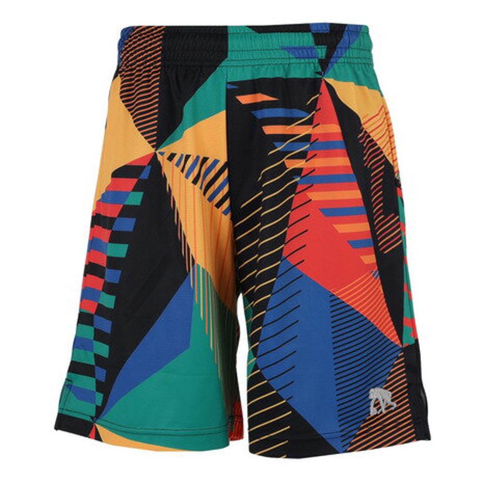 【10%OFFクーポン対象!10/12まで】エゴザル(EGOZARU)(メンズ)バスパン バスケットボールウェア ワイドジオメトリック ショートパンツ EZHP-S2303-012