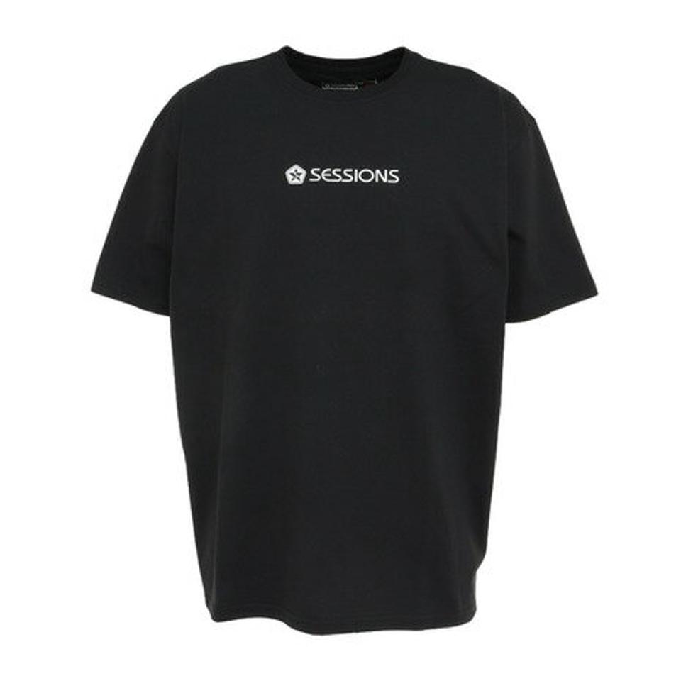 セッションズ（SESSIONS）（メンズ）半袖シャツ メンズ ロゴ 237189 BLK