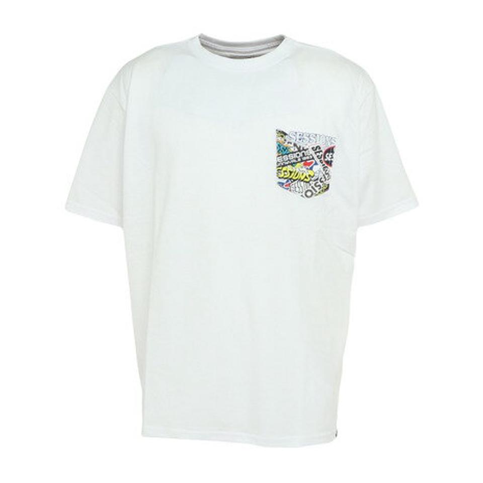 セッションズ（SESSIONS）（メンズ）半袖シャツ メンズ POCKET STAR 237188 WHT