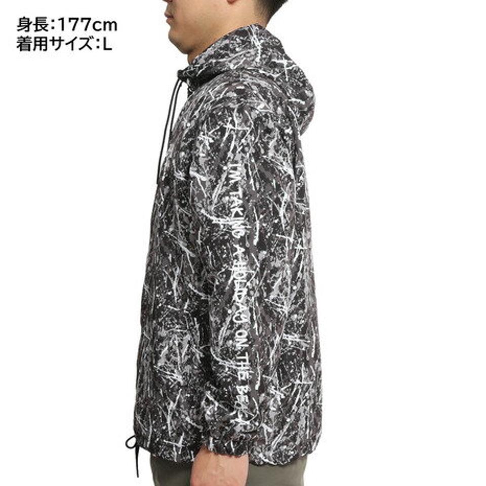 エアボーン（ARBN）（メンズ）フーディー コーチジャケット AB2022AWMAPP003WHT