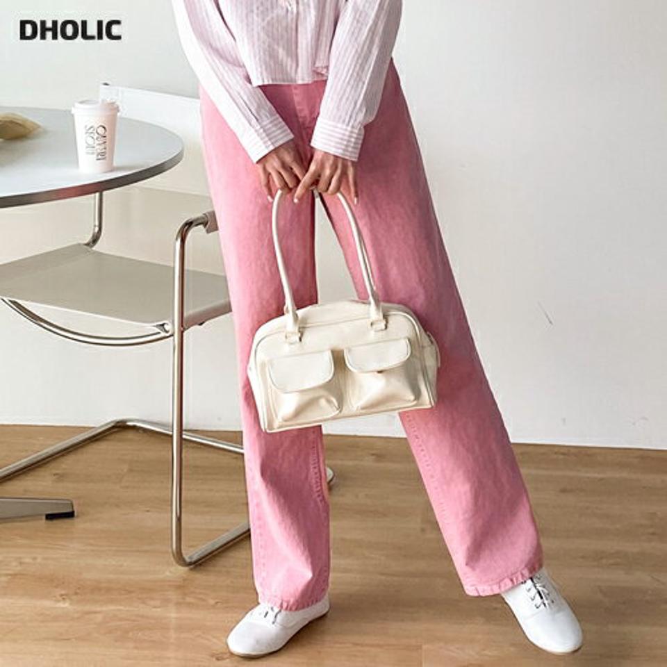 コットンワイドカラーパンツ・t00483 レディース 【pt】 韓国ファッション ボトムス パンツ ロング丈 ハイウエスト コットン ワイド ストレート 無地 シンプル カラフル パステル 大人 デイリー お出かけ 春 夏 カジュアル