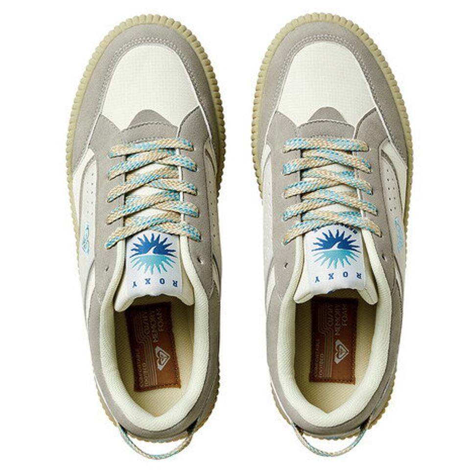 ロキシー（ROXY）（レディース）スニーカー BEACH DAZE ホワイト グレー RFT231203NAT スポーツ アウトドア シューズ ビーチ 海 レジャー デイリーユース