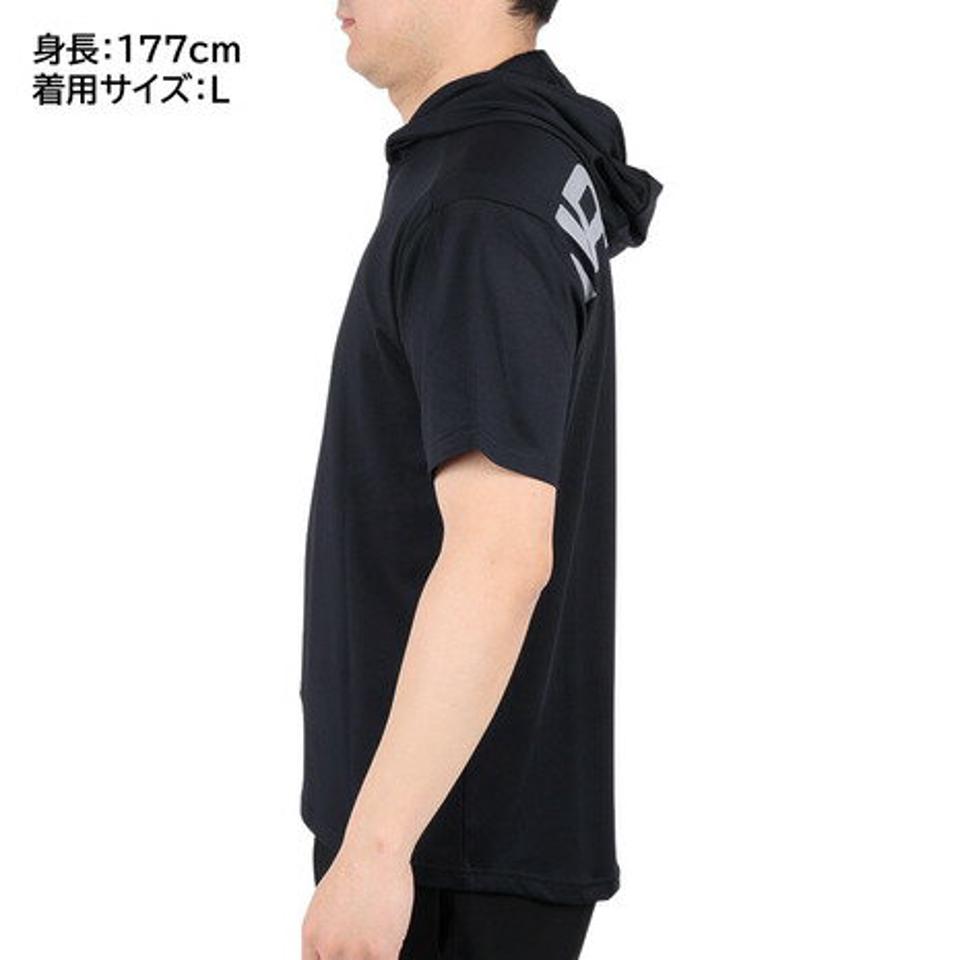 ジローム（GIRAUDM）（メンズ）半袖シャツ メンズ reraxing プルオーバー パーカー CT3S0007-TR863-GRCD BLK