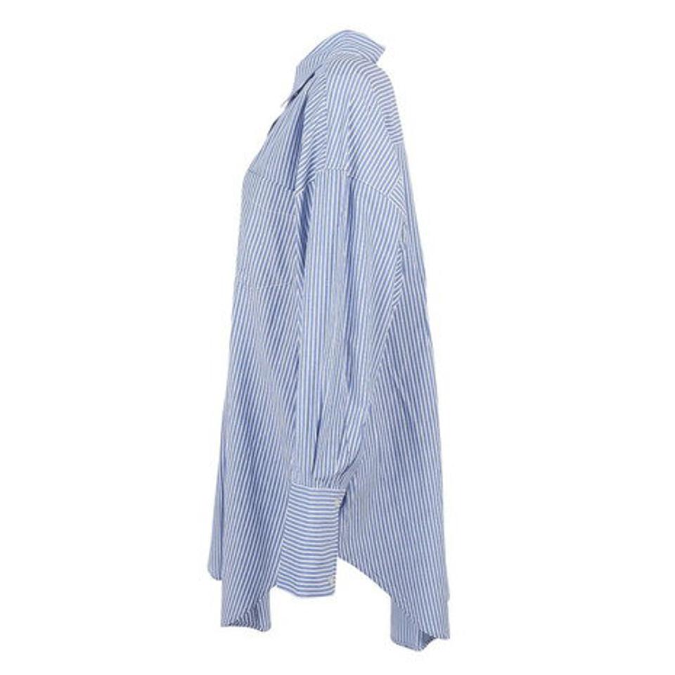 【20％OFFクーポン対象！4/5まで】Strawberry Vally（レディース）ロングカフスビッグシャツ 31801202-BLUOFF