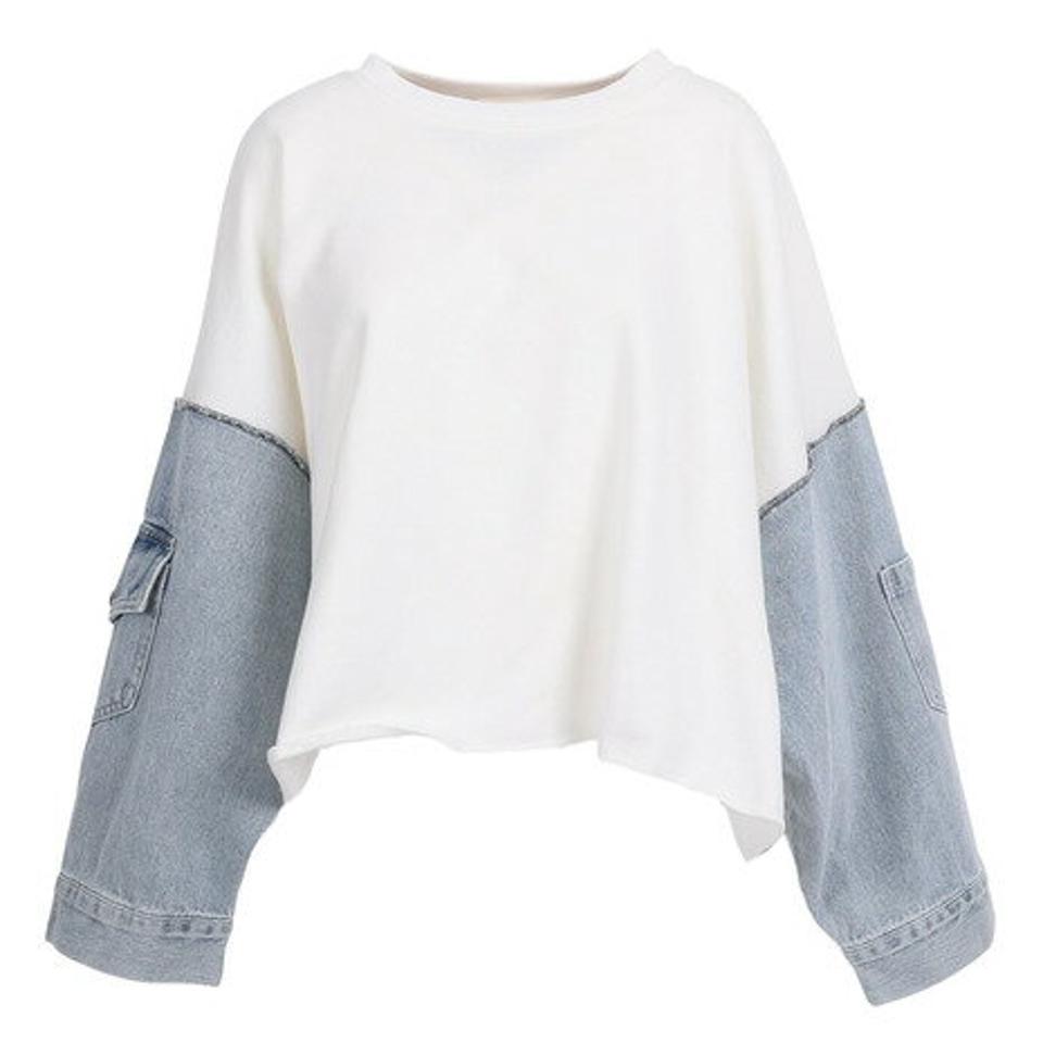 【20％OFFクーポン対象！4/5まで】Strawberry Vally（レディース）デニム袖 切り替えプルオーバー 31800901-OFF