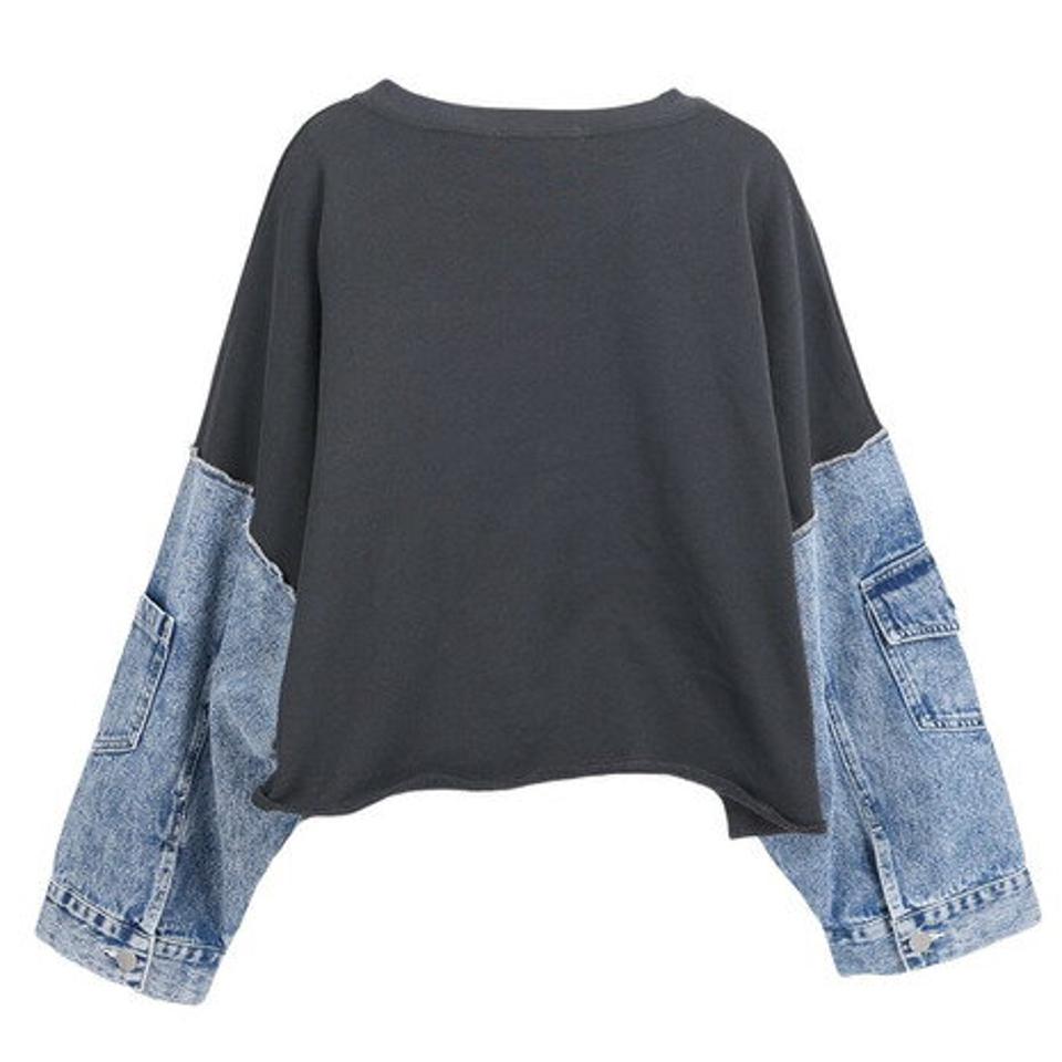 Strawberry Vally（レディース）デニム袖 切り替えプルオーバー 31800901-CHL