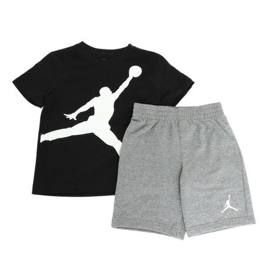 【15%OFFクーポン対象！4/18まで】ジョーダン（JORDAN）（キッズ）JUMPMAN Tシャツ&ショートセット 85C138-GEH