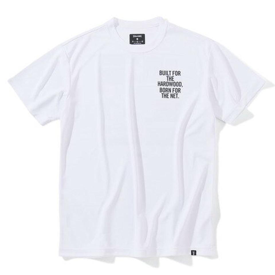 スポルディング（SPALDING）（メンズ）バスケットボールウェア UVカット Tシャツ デジタルコラージュバックプリント SMT23012WH