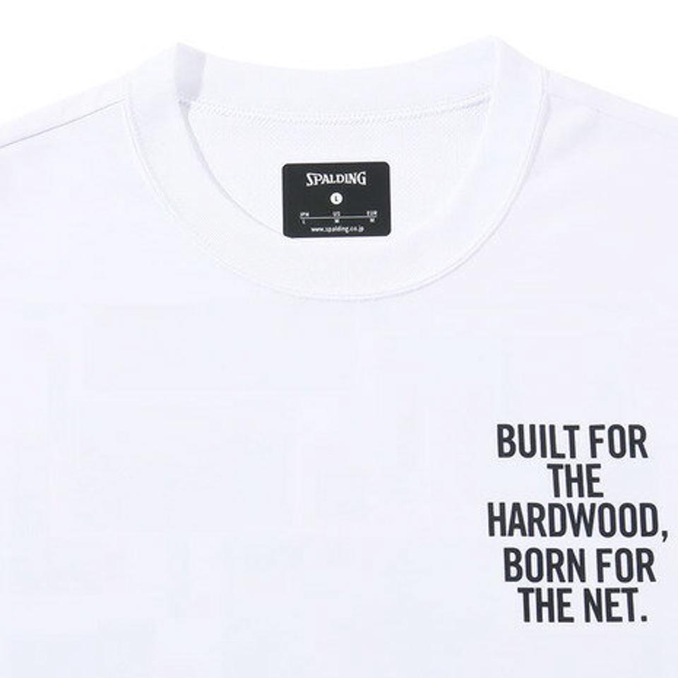 スポルディング（SPALDING）（メンズ）バスケットボールウェア UVカット Tシャツ デジタルコラージュバックプリント SMT23012WH