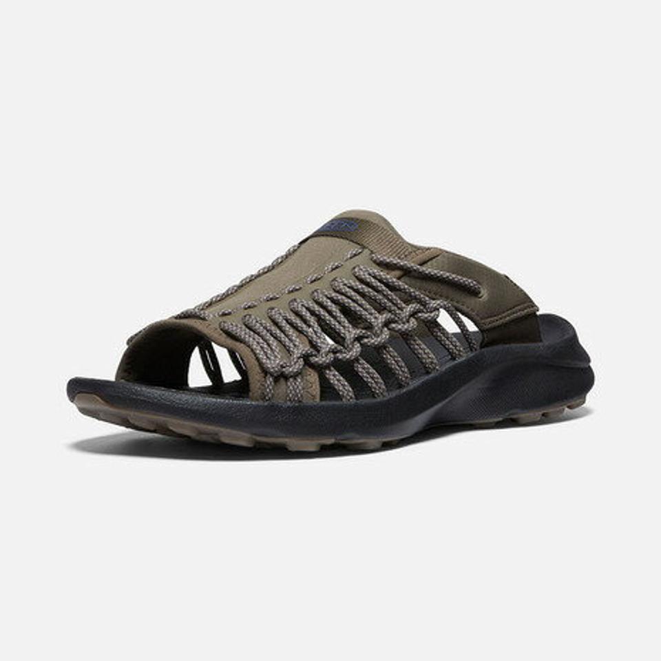 キーン（KEEN）（メンズ）カジュアルシューズ ユニーク スニーク スライド オリーブ 1027183 サンダル スリッポン 軽量 クッション性
