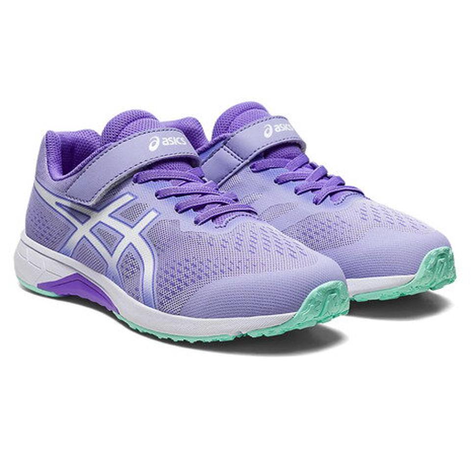 アシックス（ASICS）（キッズ）ジュニアスポーツシューズ レーザービーム LAZERBEAM RH-MG パープル 1154A146.500 スニーカー ベルクロ ベルト付き 消臭