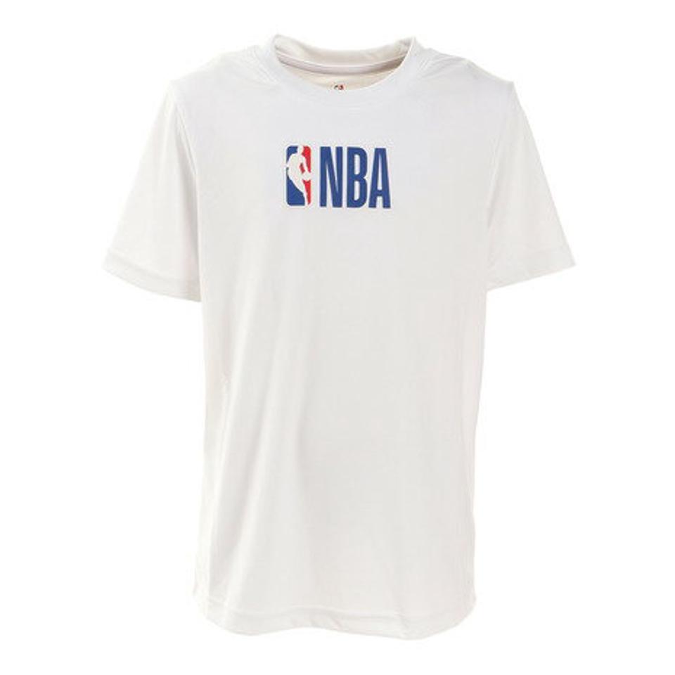 エヌビーエー(NBA)(キッズ)ジュニア ワンポイントTシャツ ロゴマン PK2B7BB4U-WHT バスケットボールウェア NBA