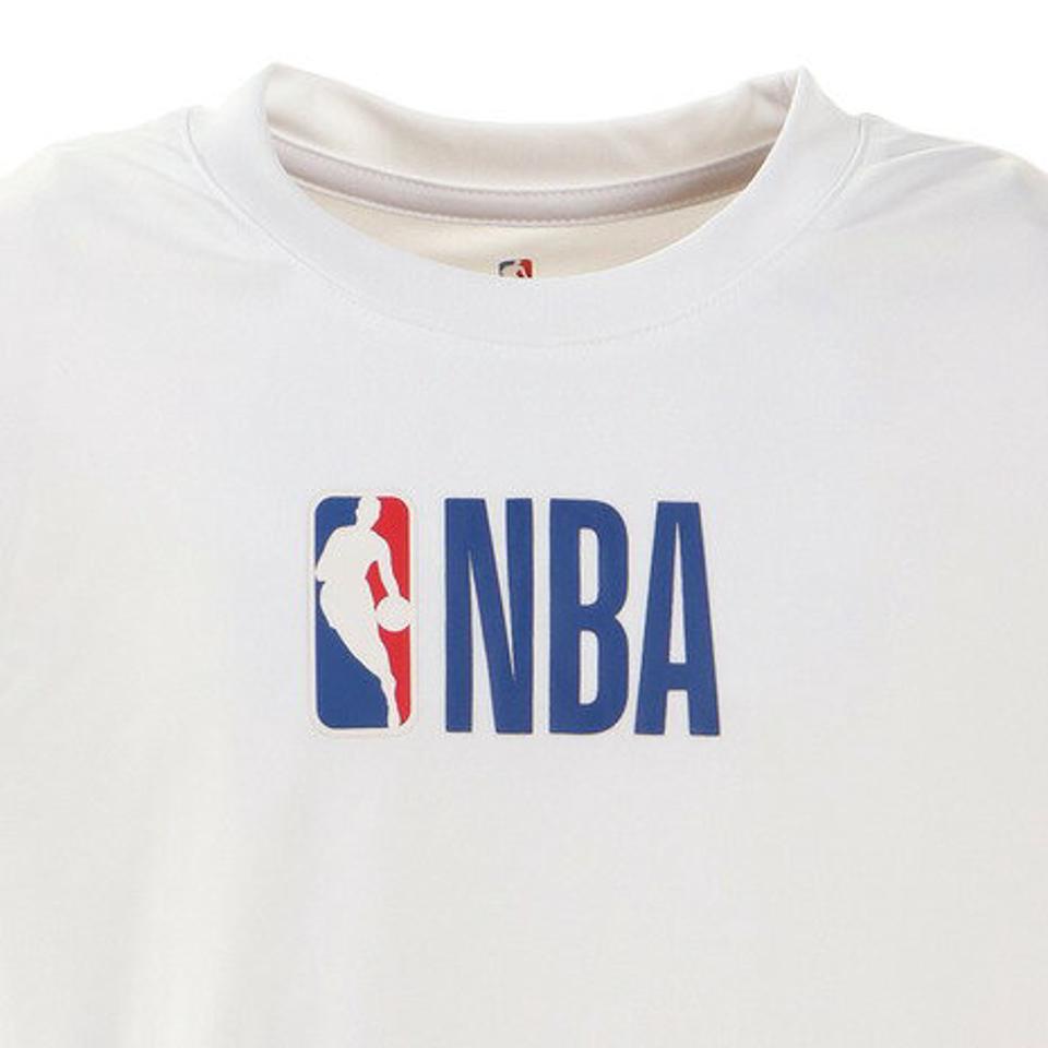 エヌビーエー(NBA)(キッズ)ジュニア ワンポイントTシャツ ロゴマン PK2B7BB4U-WHT バスケットボールウェア NBA