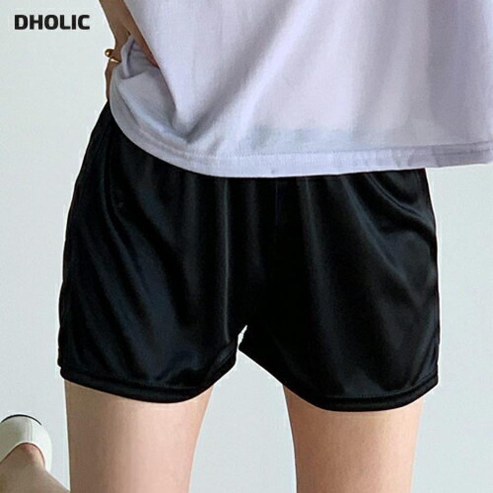 シルキーインナーパンツ・t00647 レディース 【uw】 韓国ファッション インナーパンツ インナー アンダーウェア 偽パン ショート丈 3分丈 ウエストゴム ワイド ゆったり 無地 シンプル 透け防止 デイリー カジュアル