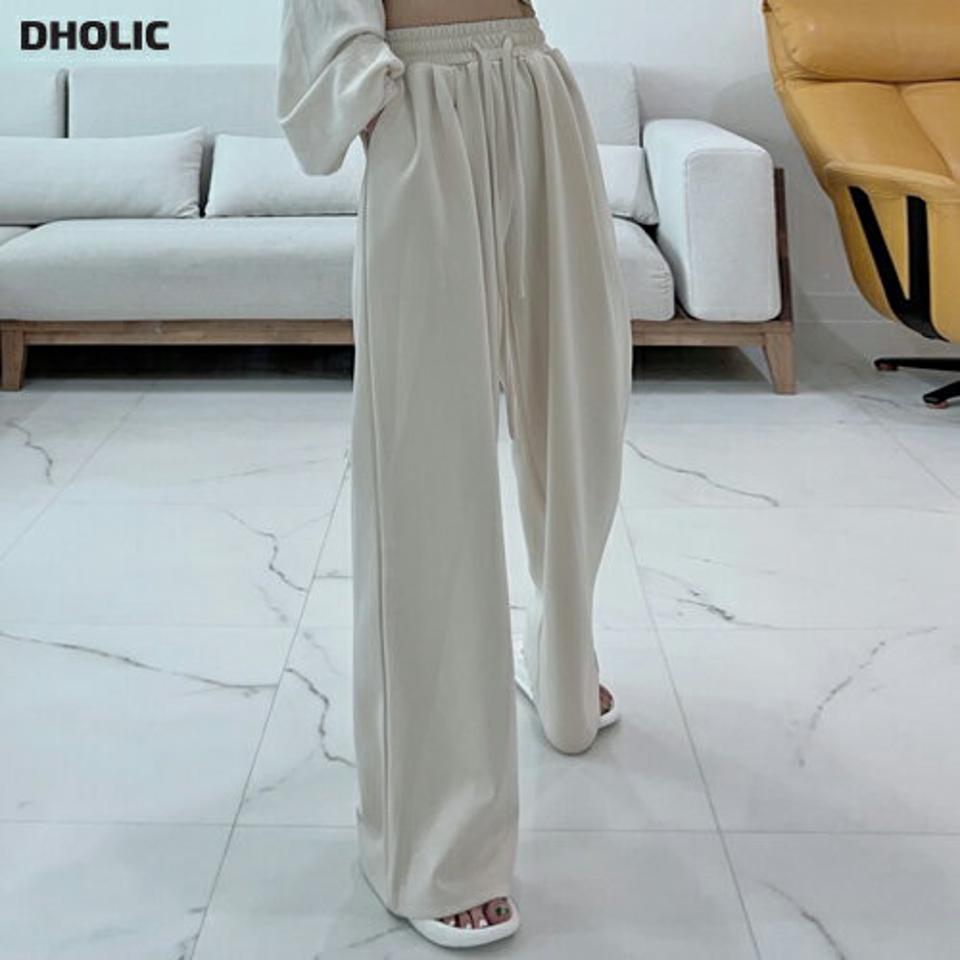 ドロストハイウエストパンツ・p004132 レディース 【pt】パンツ ロング丈 単色 無地 シンプル ベーシック ドロスト ハイウエスト ワイド フルレングス タック 春 夏 秋 冬 カジュアル ラフ ゆったり 楽ちん 韓国ファッション MKT