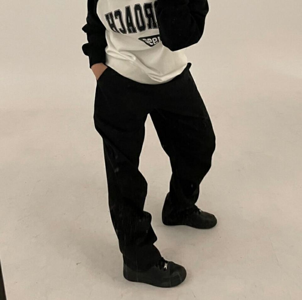 2WAYドロストヘムパンツ・p004114 レディース 【pt】パンツ ロング丈 ワイド 単色 無地 シンプル ベーシック 2WAY ストレート ジョガー 春 夏 秋 冬 ドロスト カジュアル ラフ ゆったり ストリート 韓国ファッション MKT