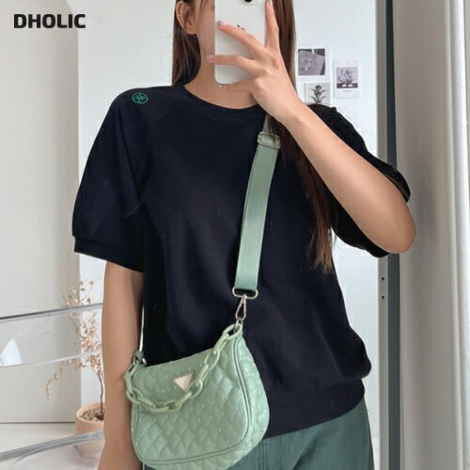 配色刺繍ラグラン半袖スウェット・p004161 レディース 【tops】トップス 半袖 柄 模様 スウェット Tシャツ ラグラン 刺繍 配色 春 夏 カジュアル ラフ ゆったり 楽ちん 韓国ファッション MKT