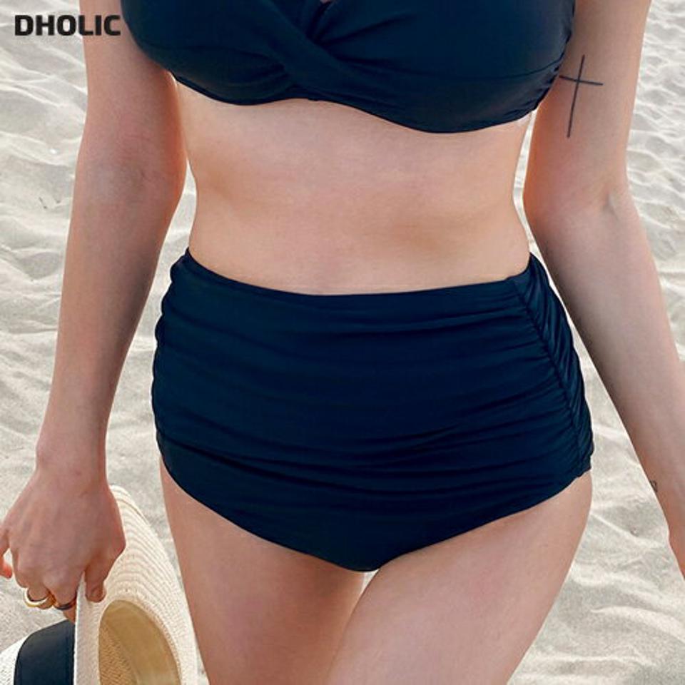 サイドシャーリングビキニショーツ・p003456 レディース 【bw】ビーチウェア 水着 単品 1点 ハイウエスト ショーツ パンツ シャーリング ビキニ 単色 無地 シンプル ベーシック 春 夏 海 ビーチ 海水浴 プール キュート 韓国ファッション MKT