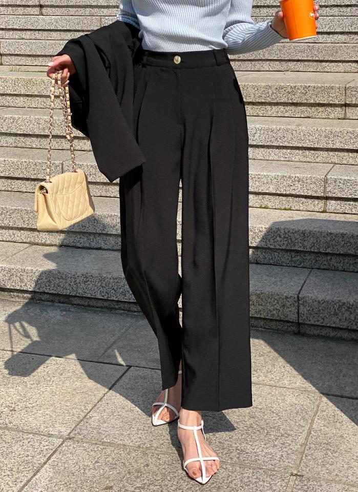 バックゴムワイドスラックス・t72098 レディース 【pt】 韓国ファッション パンツ ボトムス バックゴム ワイド スラックス ハイウエスト ストレート サイズ カラバリ 春色 パステルカラー オフィス カジュアル ガーリー お出かけ 春 夏 カジュアル