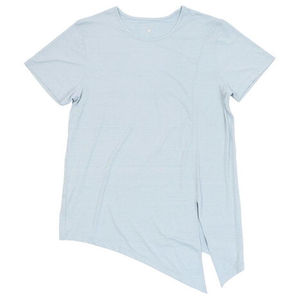 ウィッテム（HUITIEME）（レディース）フィットネス スラブ チュニックTシャツ HU20SDSK821004LBLU