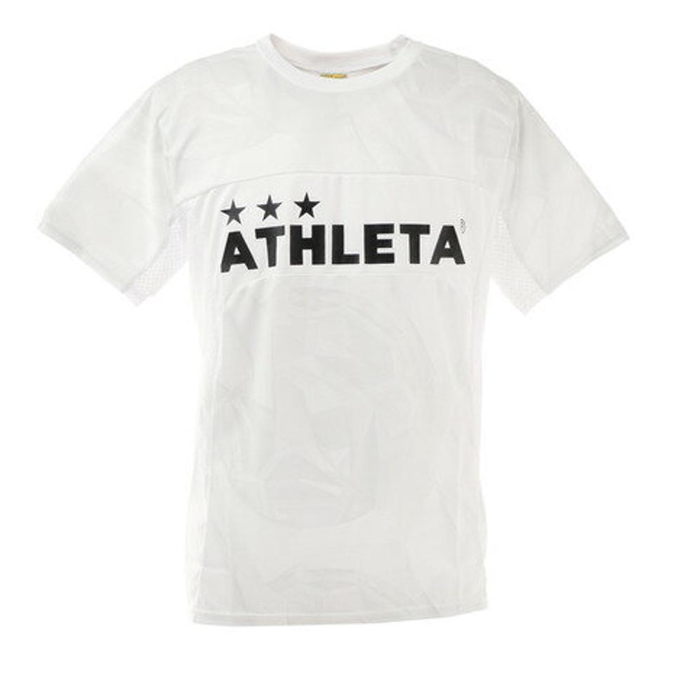 アスレタ(ATHLETA)(メンズ)サッカーウェア メンズ Tシャツ ニットメッシュ プラクティスシャツ 2343 WHT