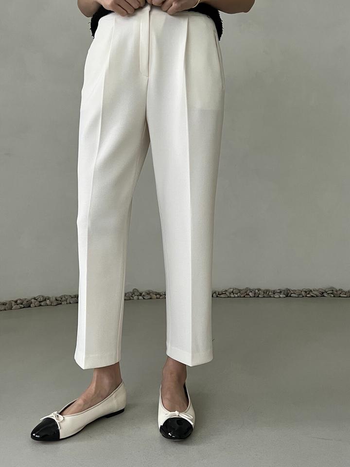 ハイウエストタックスラックス・p004245 レディース 【pt】パンツ ロング丈 単色 無地 シンプル ベーシック パステル ハイウエスト タック スラックス オフィスカジュアル 大人 きれいめ 韓国ファッション MKT