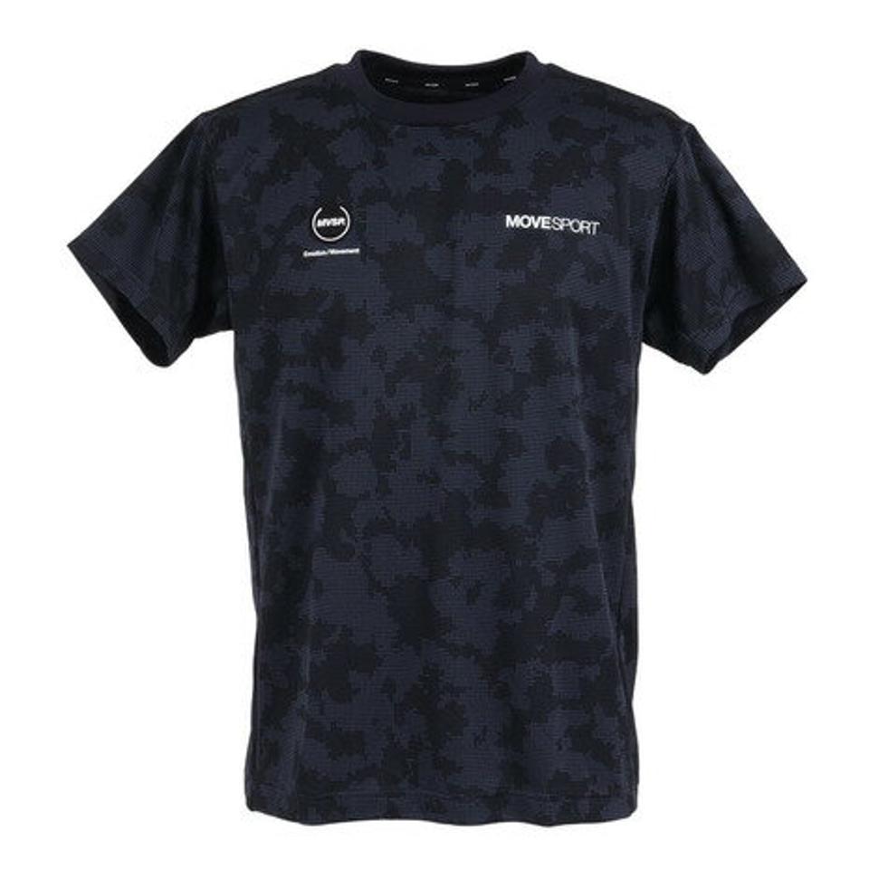 デサント(DESCENTE)(メンズ)ジャガードニット 半袖Tシャツ DX-C2470 NV