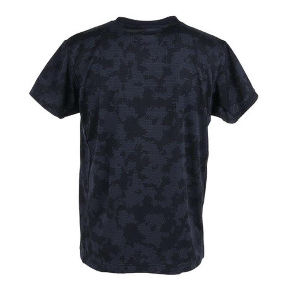 デサント(DESCENTE)(メンズ)ジャガードニット 半袖Tシャツ DX-C2470 NV