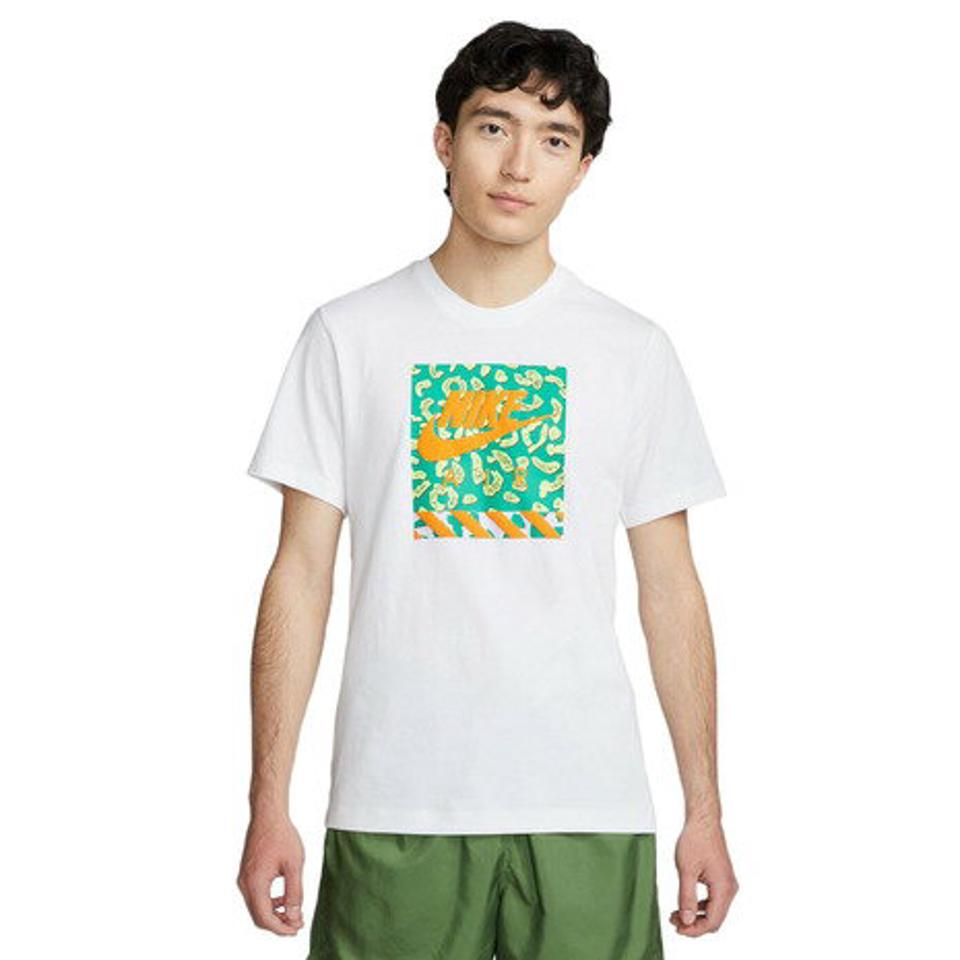 ナイキ（NIKE）（メンズ）半袖Tシャツ メンズ 白 コットン NSW BRANDRIFFS HBR FB9816-100