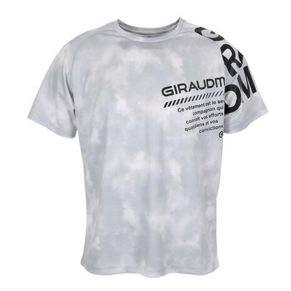 ジローム(GIRAUDM)(メンズ)ドライプラス メッシュ プリント Tシャツ CT3S0021-TR863-GRSD IGRY