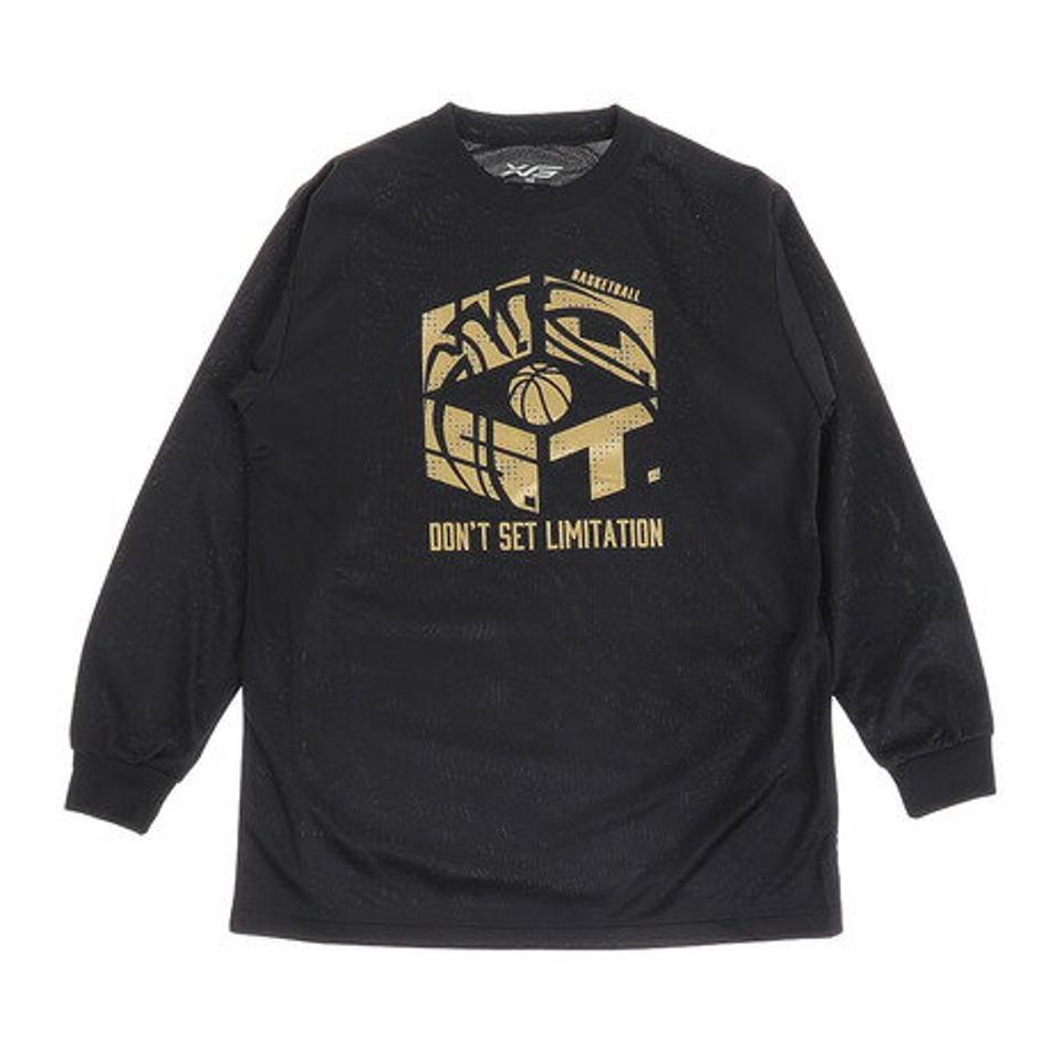 エックスティーエス(XTS)(キッズ)ジュニア ドライ 吸汗速乾 長袖Tシャツ 751G0ES1644 BLK バスケットボールウェア ロンT