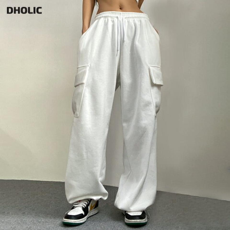 2WAYワイドスウェットカーゴパンツ・p004292 レディース 【pt】パンツ ロング丈 単色 無地 シンプル ベーシック 2WAY ストレート ジョガー ウエストゴム ワイド スウェット カーゴ 秋 冬 カジュアル ラフ ストリート 韓国ファッション MKT