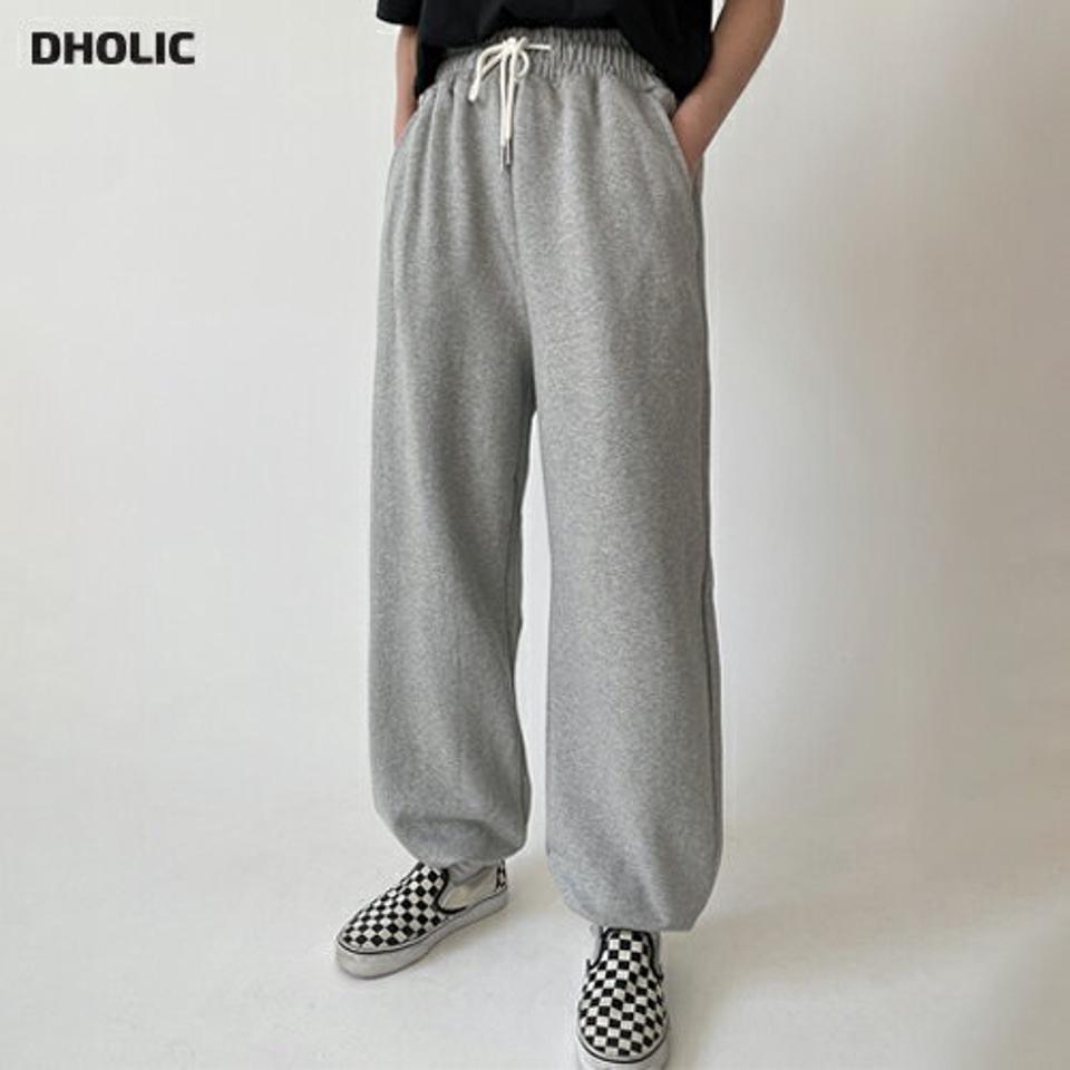 ストリングスウェットジョガーパンツ・p004368 レディース 【pt】パンツ ロング丈 単色 無地 シンプル ベーシック ストリング スウェット トレーナー ワイド ジョガーパンツ 春 夏 秋 冬 カジュアル ラフ ウエストゴム 韓国ファッション MKT