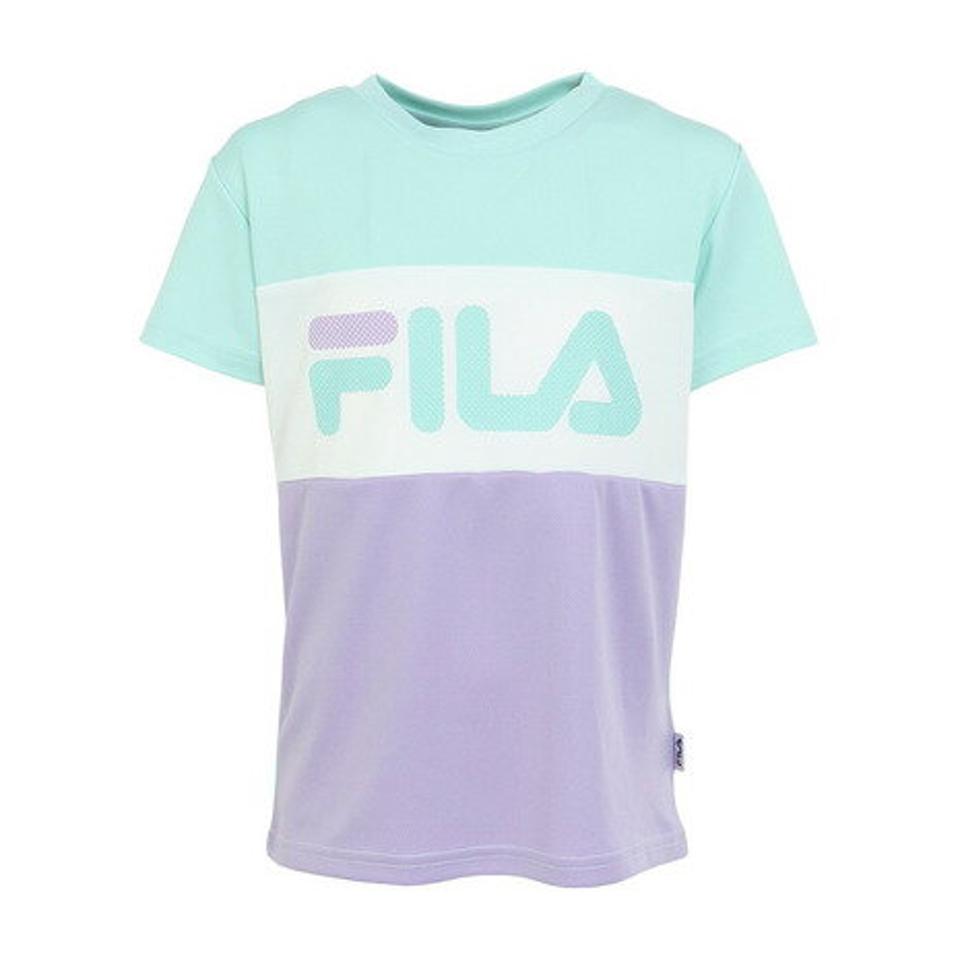 フィラ(FILA)(キッズ)ガールズ 半袖ロゴTシャツ 113-700 MNT