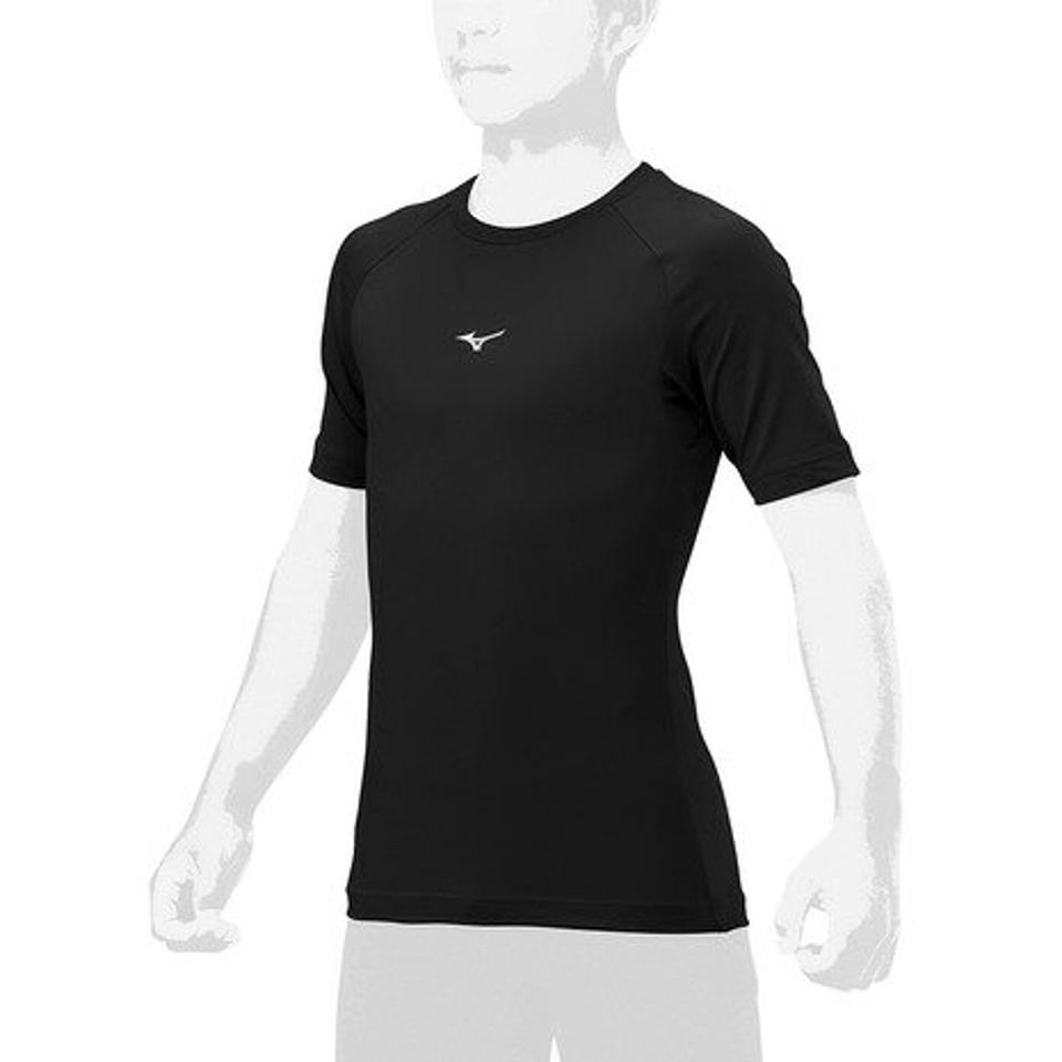 ミズノ（MIZUNO）（キッズ）野球 アンダーシャツ ジュニア ローネック 半袖 12JAAP52
