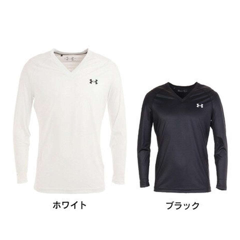 アンダーアーマー（UNDER ARMOUR）（メンズ）ゴルフウェア インナー アイソチル フィッティド Vネック 長袖アンダーシャツ 1364334