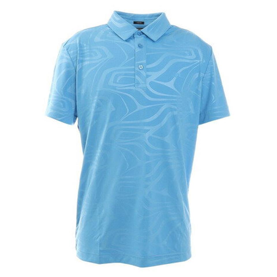 J.LINDEBERG（メンズ）ゴルフウェア 4WAYストレッチ プリント半袖ポロシャツ スリムフィット 071-24452-095